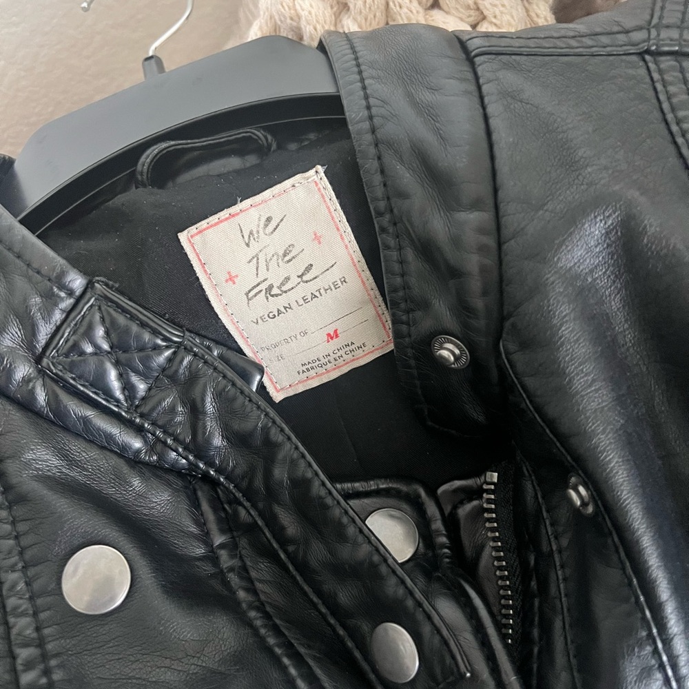 Free People - We the Free Vegan Leather Jacket - Picture 5 of 6